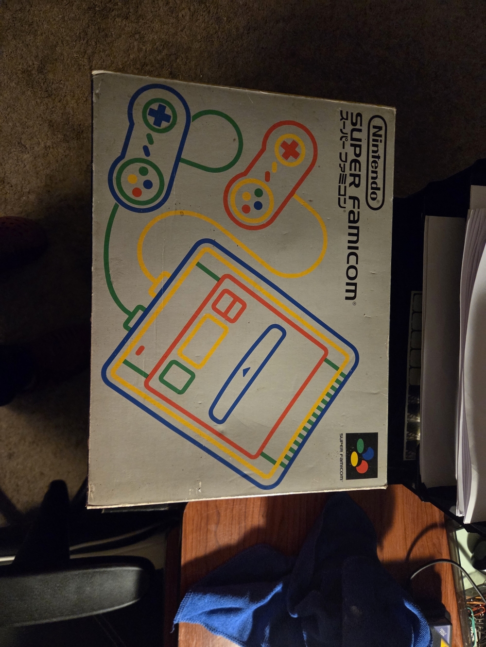 Nintendo Super Famicom Console Box - White with Multicolor Artwork
